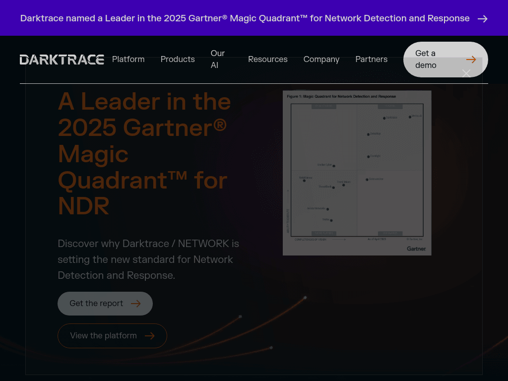 Darktrace screenshot 1