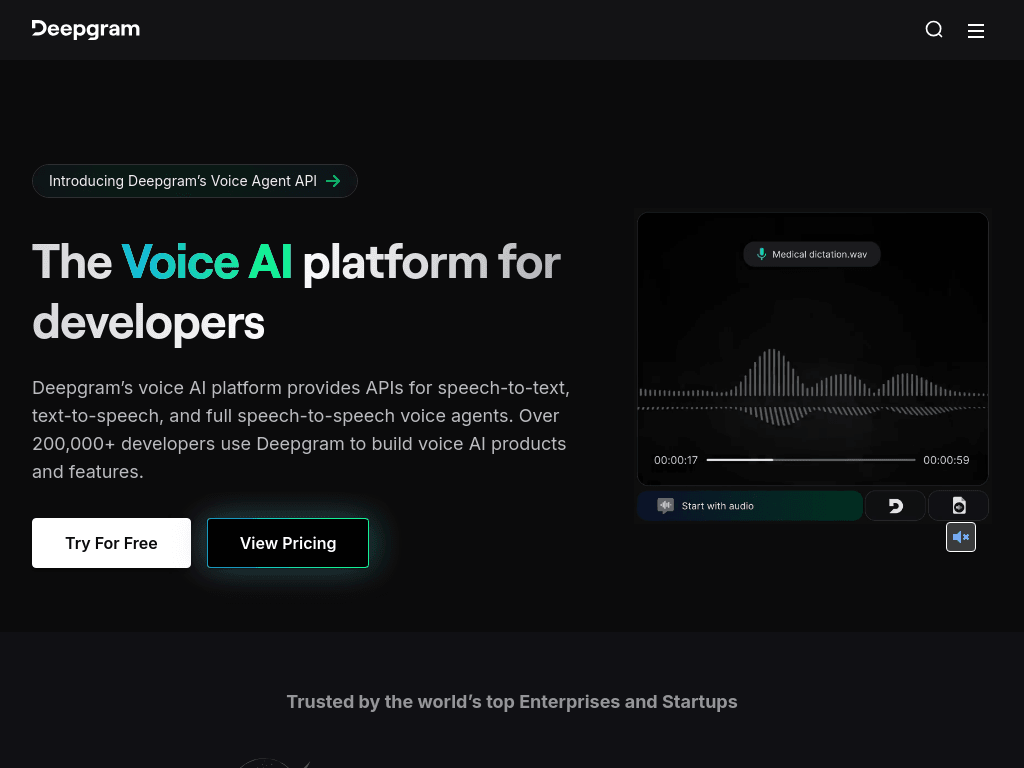 Deepgram screenshot 1
