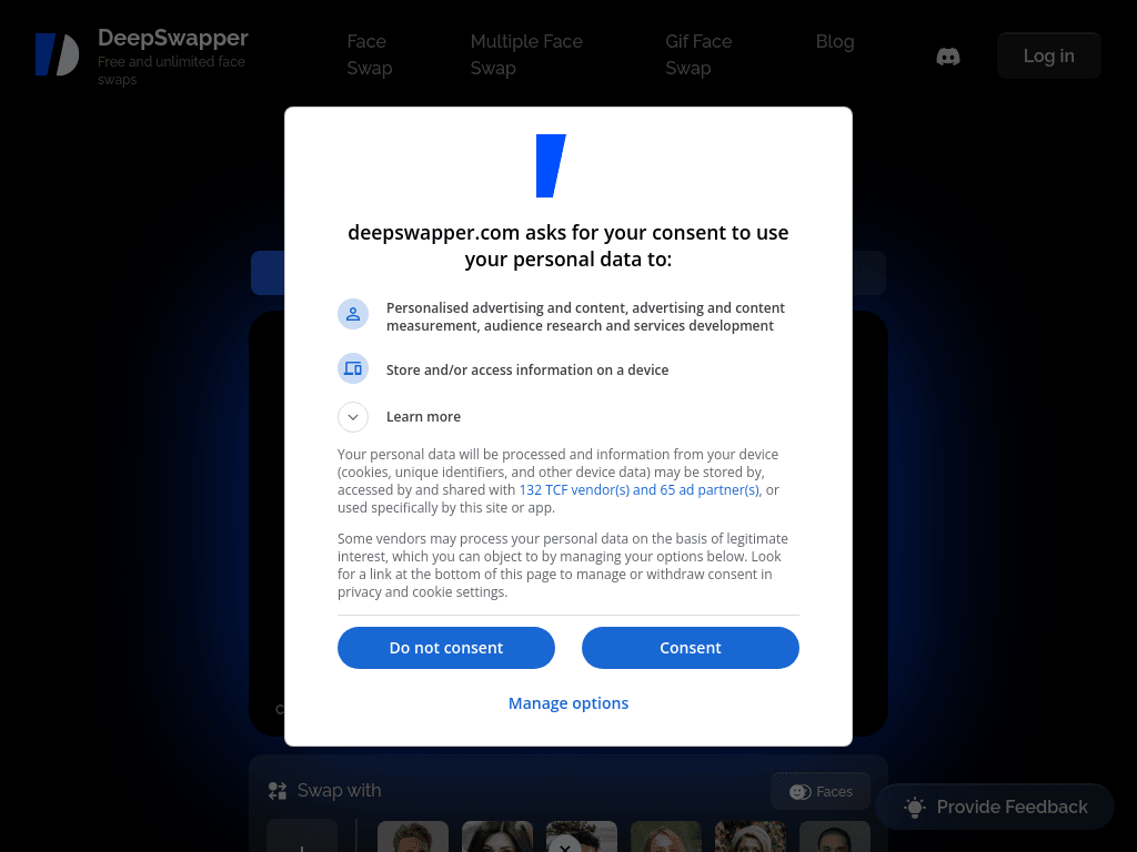 DeepSwap screenshot 1
