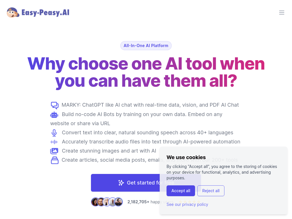 Easy-Peasy.AI screenshot 1