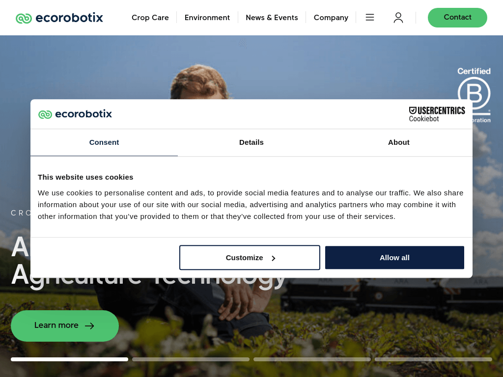 Ecorobotix screenshot 1
