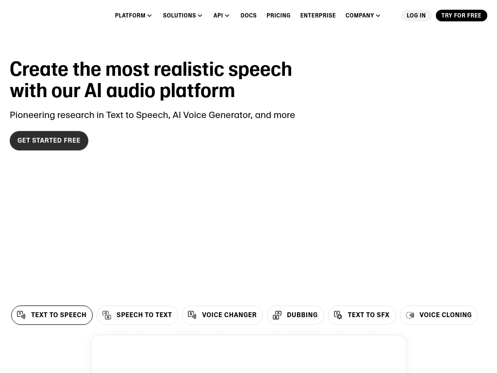 ElevenLabs screenshot 1
