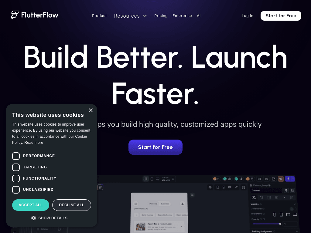 FlutterFlow screenshot 1