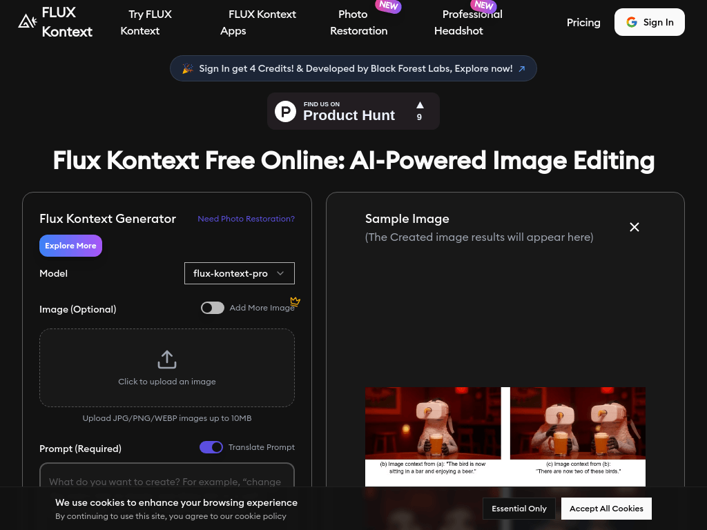 Flux Kontext screenshot 1