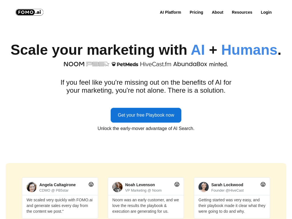 FOMO.ai screenshot 1
