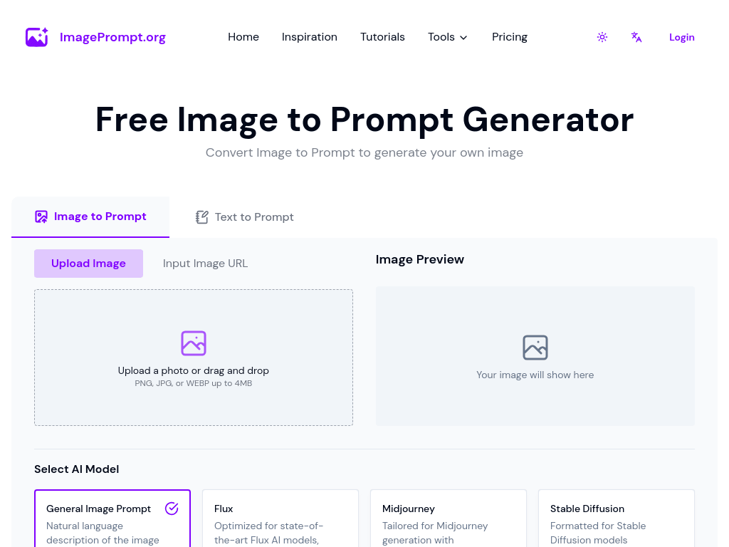 Free Image to Prompt Generator screenshot 1