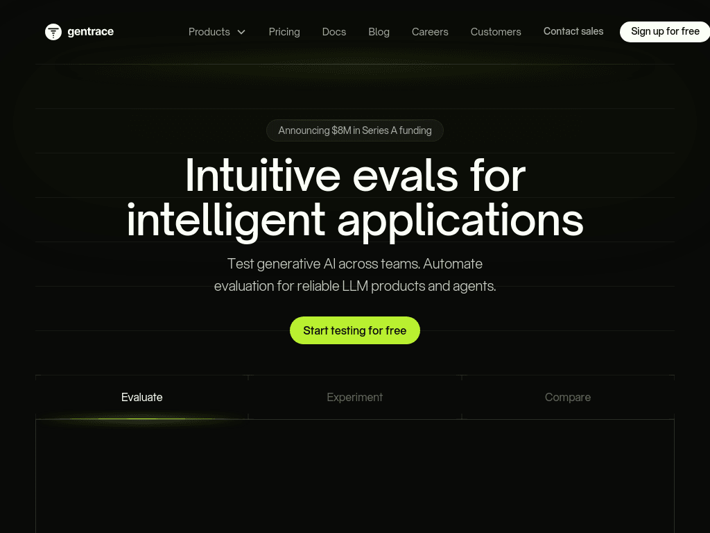 Gentrace screenshot 1
