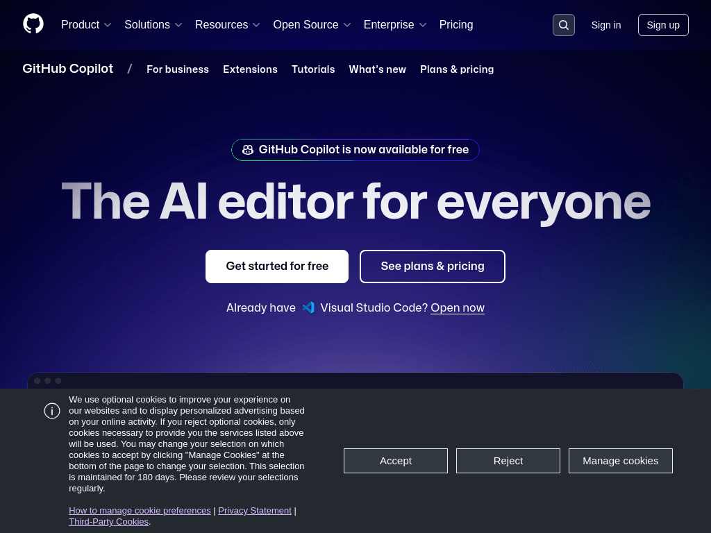 GitHub Copilot screenshot 1