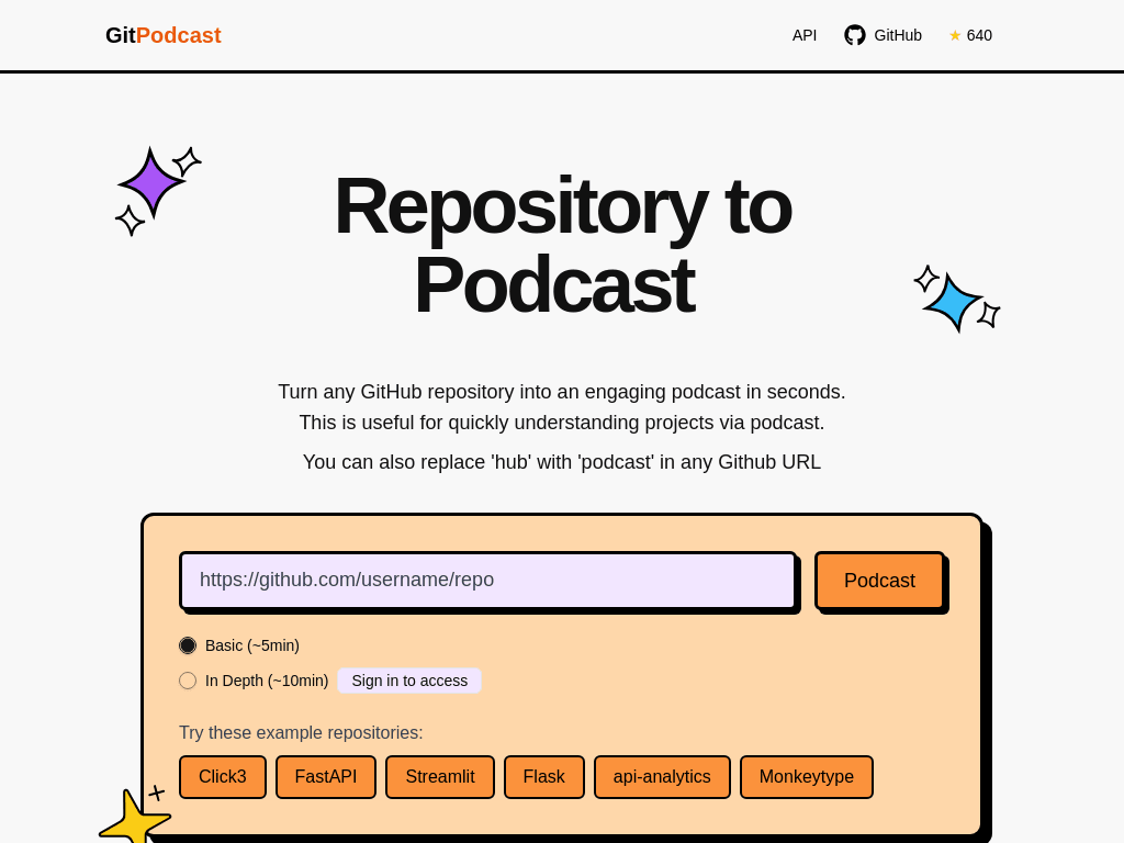 GitPodcast screenshot 1