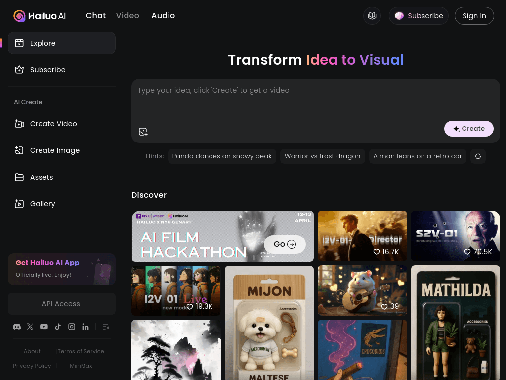 Hailuo AI Video Generator screenshot 1