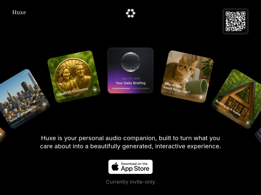 Huxe screenshot 1