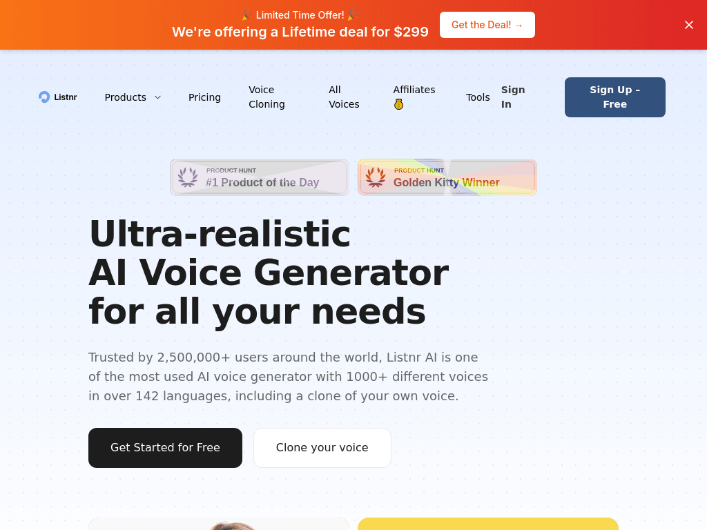 Listnr screenshot 1