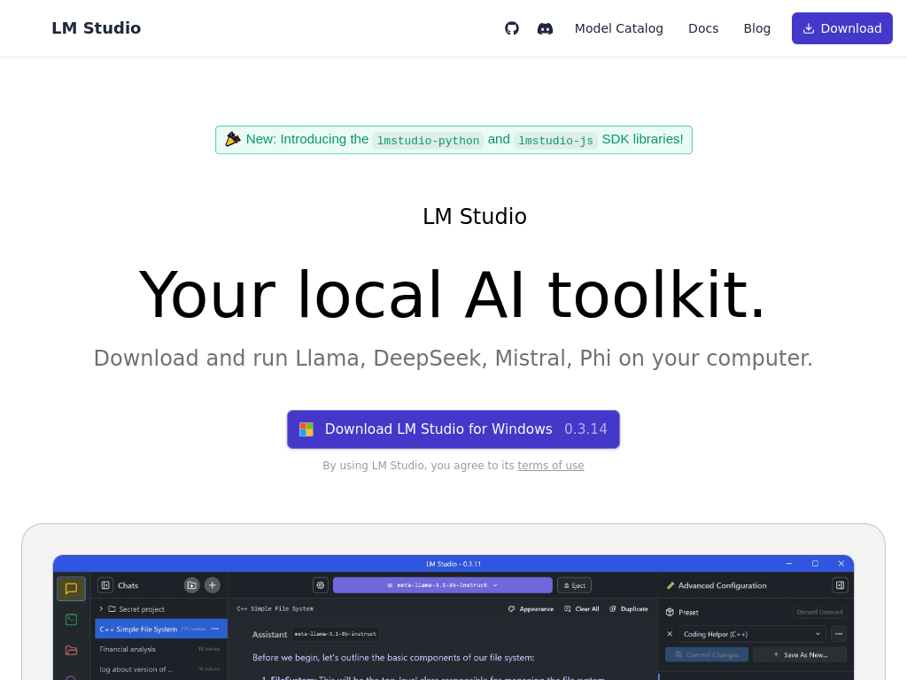 LM Studio screenshot 1