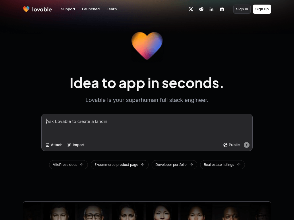 Lovable screenshot 1