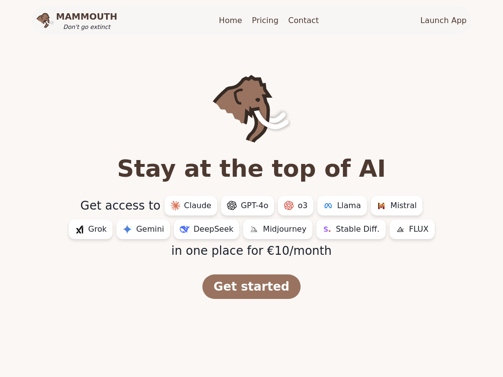 MAMMOUTH screenshot 1