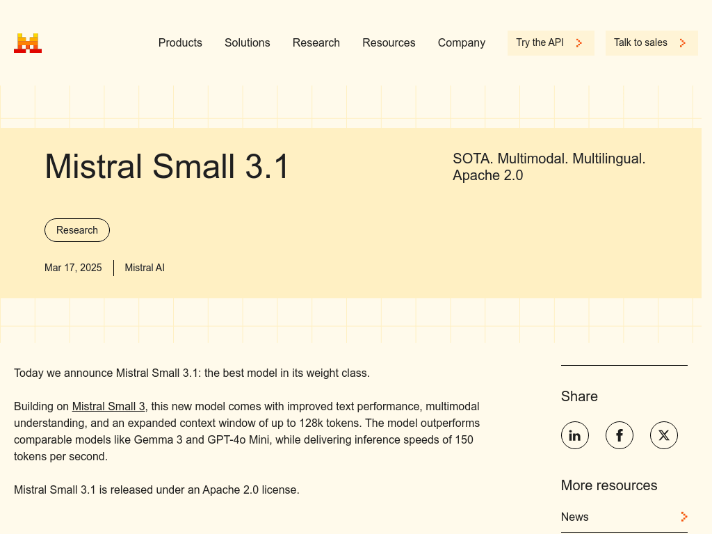Mistral Small 3.1 screenshot 1