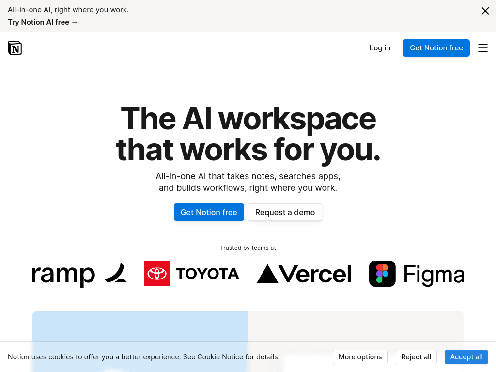 Notion AI screenshot 1