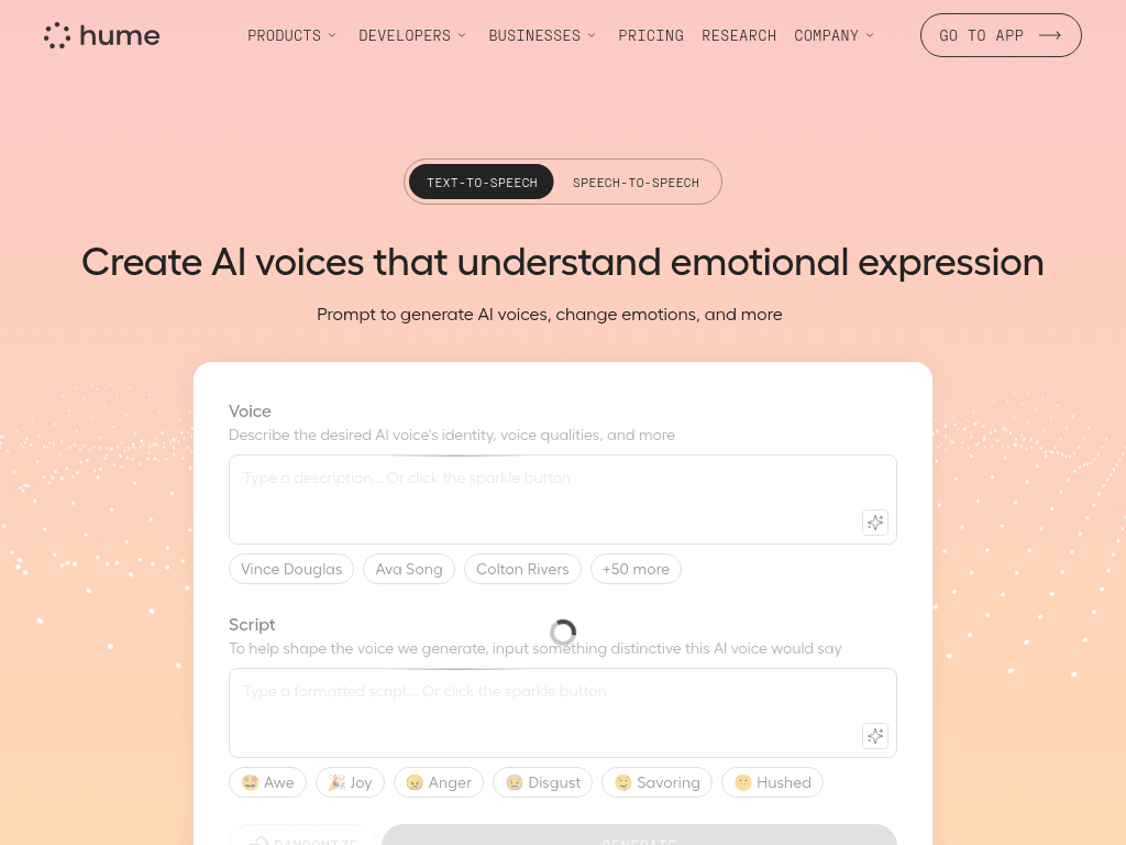 Octave TTS screenshot 1