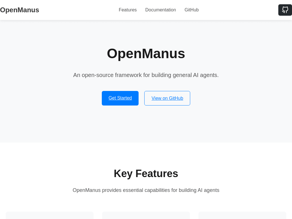 OpenManus screenshot 1