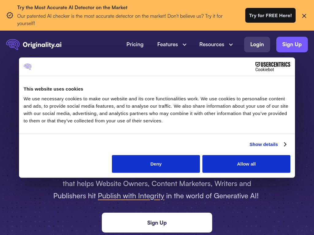 Originality.ai screenshot 1