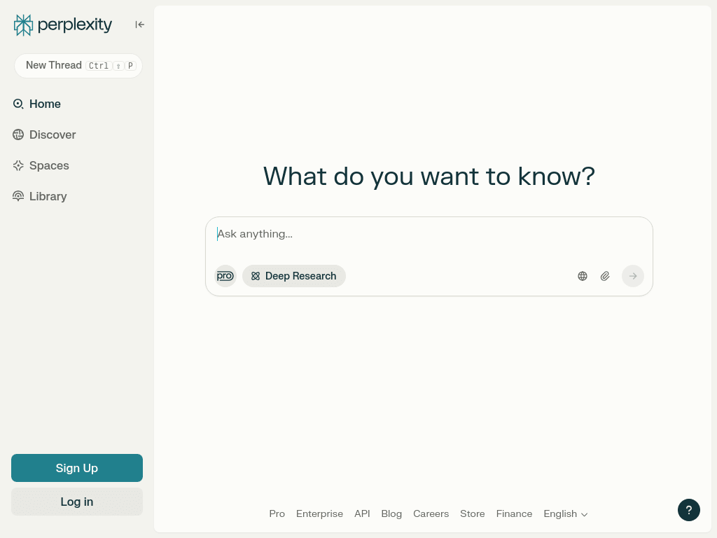 Perplexity screenshot 1