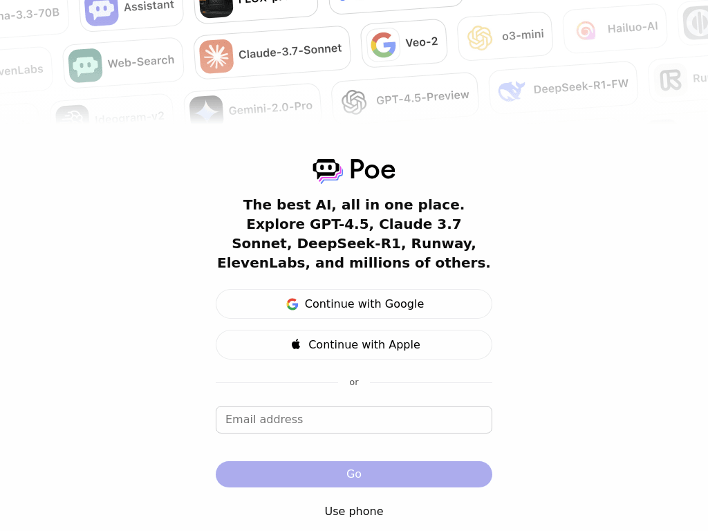 Poe screenshot 1