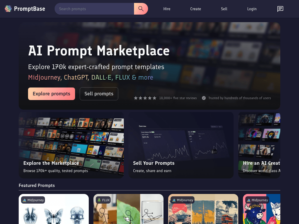 PromptBase screenshot 1