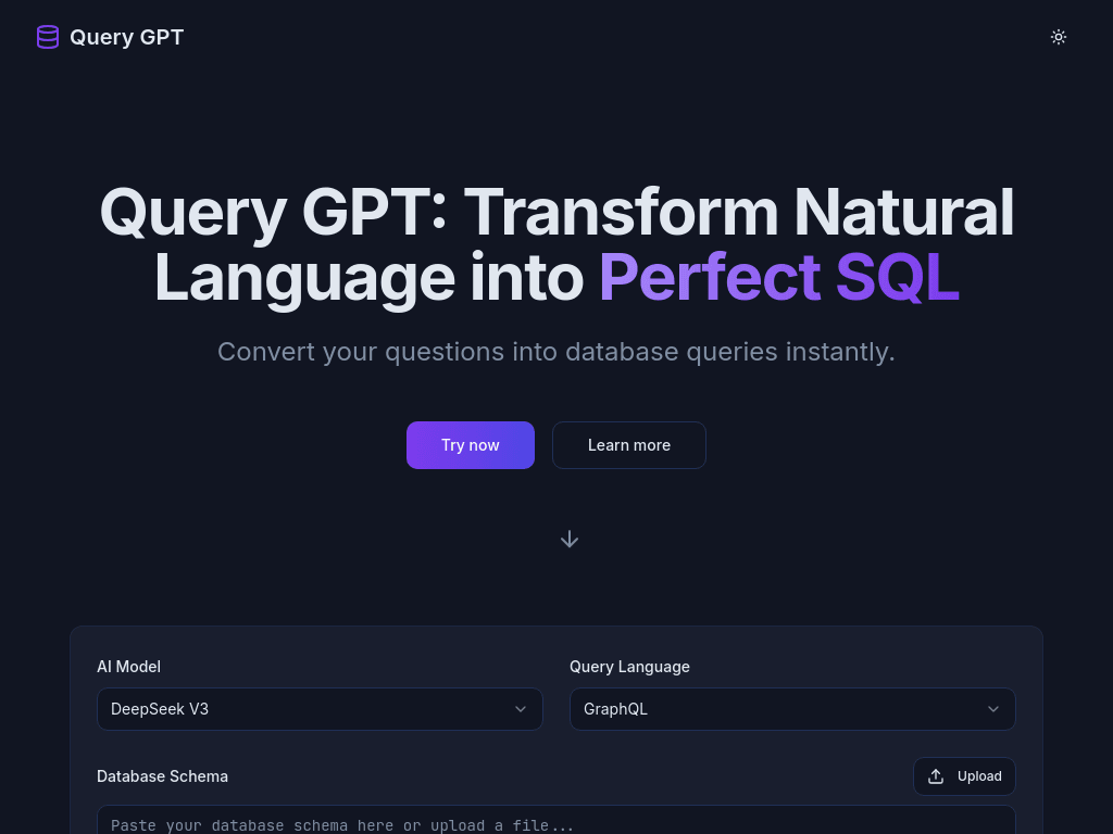 Query GPT screenshot 1