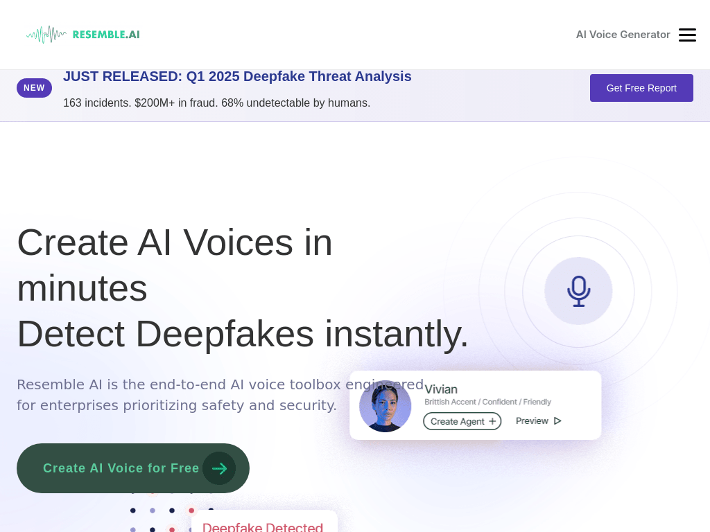 Resemble AI screenshot 1