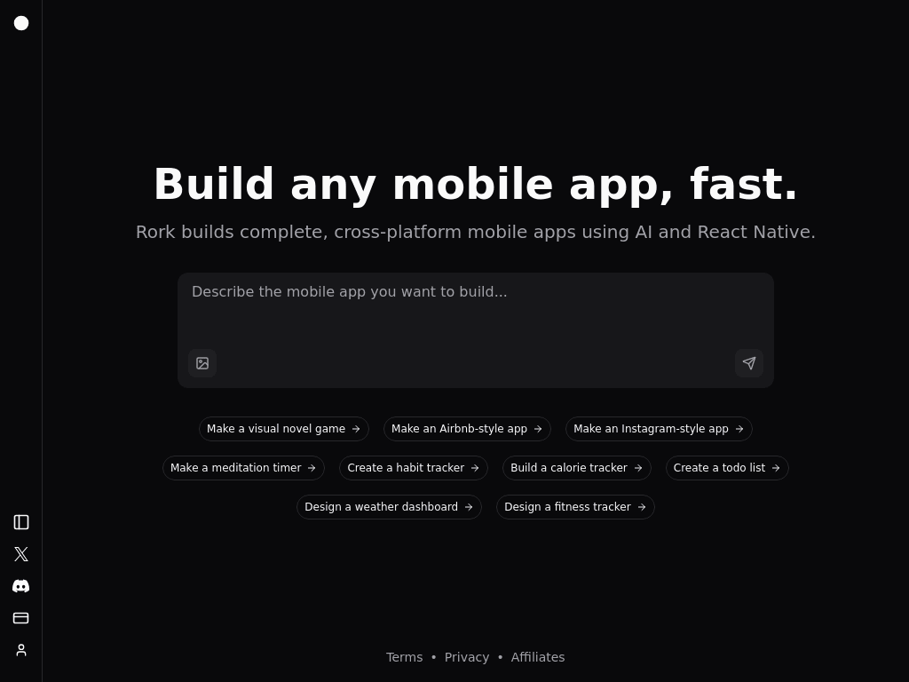 Rork screenshot 1