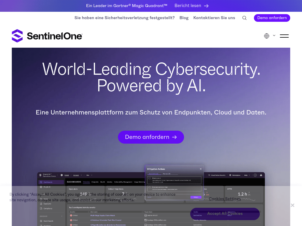 SentinelOne screenshot 1