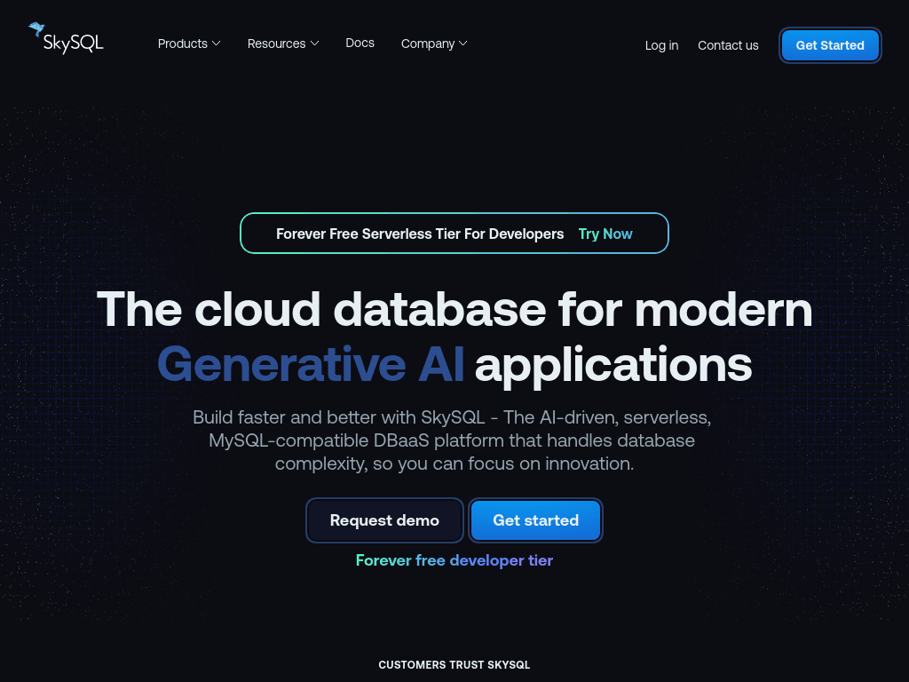 SkySQL screenshot 1