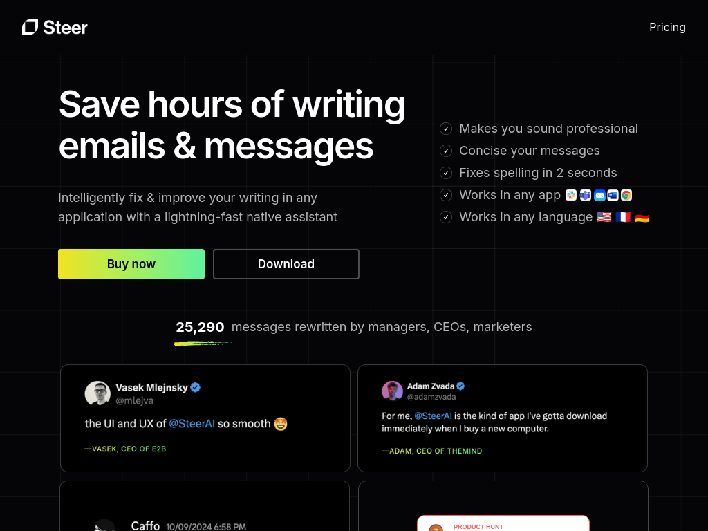 Steer screenshot 1