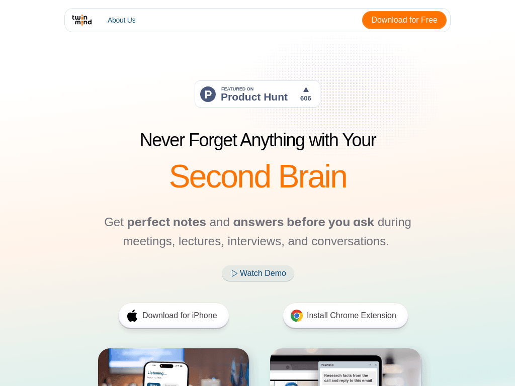 TwinMind AI screenshot 1