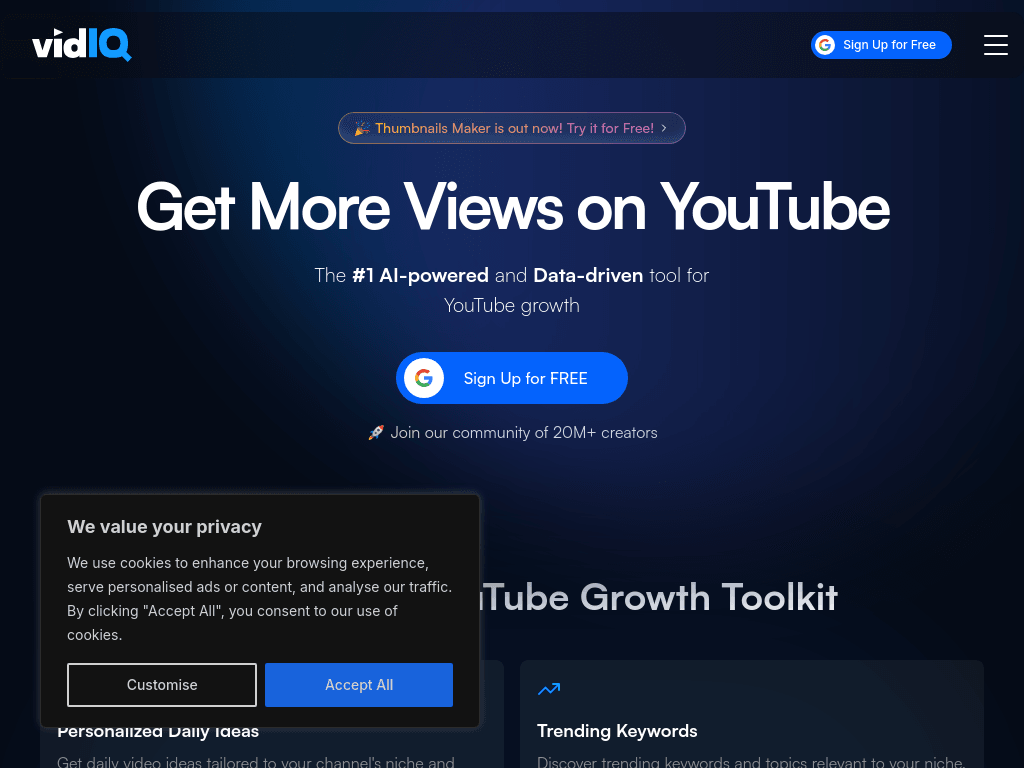 vidIQ screenshot 1