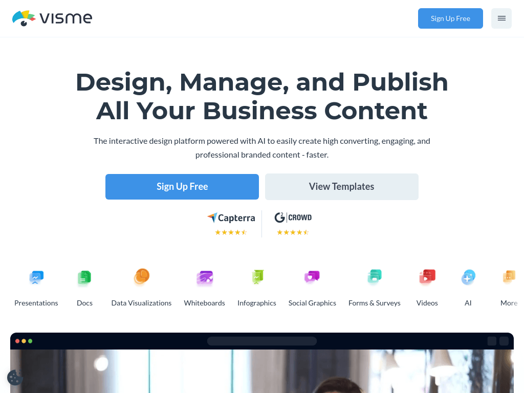 Visme screenshot 1