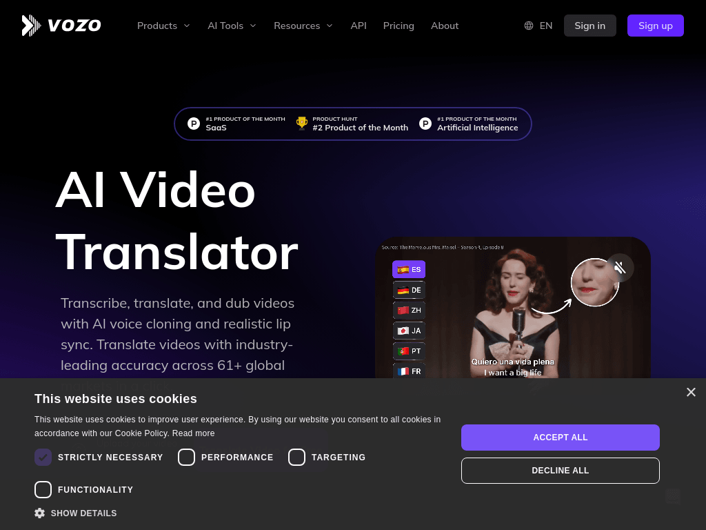 Vozo.ai screenshot 1